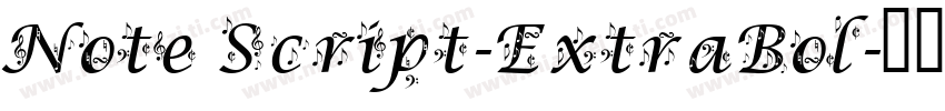 Note Script-ExtraBol字体转换